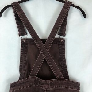 MADEWELL SKINNY OVERALL RAW HEM BLACK